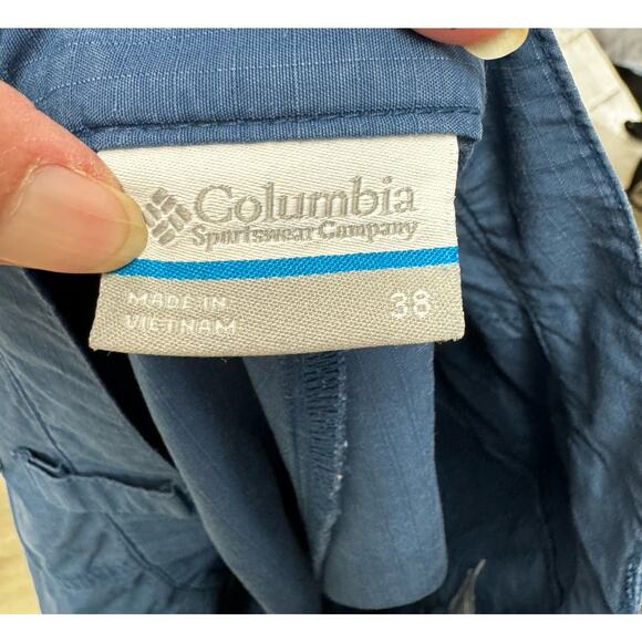 Columbia Men's PFG Shorts Blue Size 38 - Picture 10 of 10